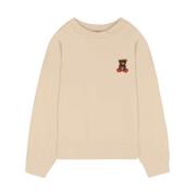 Ikonisk Teddy Sweatshirt i Sand