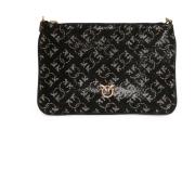 Monogram Strass Clutch Taske