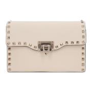 Studded Light Ivory Crossbody Taske