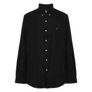 Poplin Button-Down Skjorte med Tilpasset Pasform