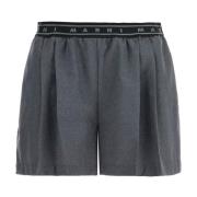 Elastisk Talje Plisserede Shorts