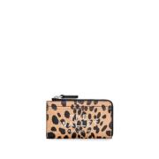 Cheetah Top Zip Multi Wallet