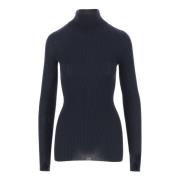 Silk Cashmere Blend High Neck Pullover