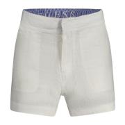 Hvid Dame Shorts med Logo