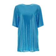 Mesh Embellished T-Shirt Kjole