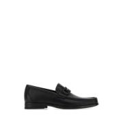 Elegante sorte læderloafers