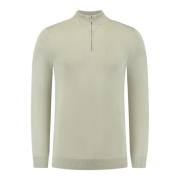 Essentiel Strik Halfzip Sweater Grøn