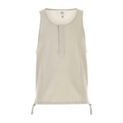 Bomuld Tank Top i Sand