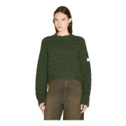 Slidt Uld-Blandet Crewneck Sweater