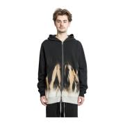 Oversized Gimp Hoodie Sort/Terra