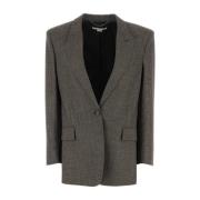 Broderet Uld Oversize Blazer