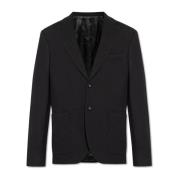 Blazer med uld finish