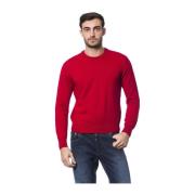 Merino Uld Crewneck Sweater med Broderi