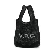 Net Tote Taske med Logo Print