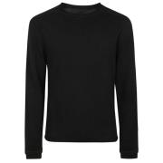 Uld Anthracite Sweater med Ribbed Detaljer