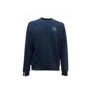 Blå Bomuld Polyester Sweater UMA24002FE P8