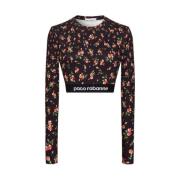 Blomstret Crop Top