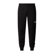 Bomuldsblandings sweatpants med elastisk talje