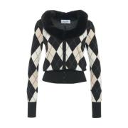 Sort Strik Cardigan AW24