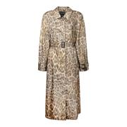 Leopard Oversized Trench Coat