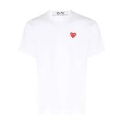 Hvid Hjerte Logo T-shirt