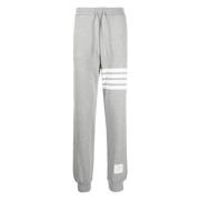 Grå 4-Bar Loopback Sweatpants