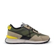 Retro-sporty Pulsar Sneakers i Khaki