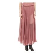 Silk Mousseline Maxi Nederdel