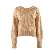 Paillet Uld Sweater Kamel