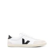 Hvide/sorte panel sneakers