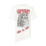 Grafisk Print Bomuld T-shirt