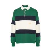 Stribet Polo Sweater