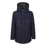 Arctic Parka i Melton Blue