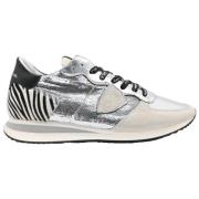 Zebra Silver Lave Top Sneakers