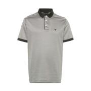 Grøn Stribet Poloshirt