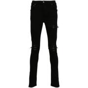 Sort Distressed Skinny Jeans