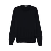 Navy Blue Crew Neck Sweater