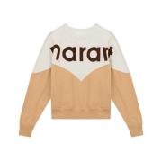 Farveblokeret Logo Print Sweatshirt