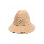 Beige To-Farvet Bomuldshat