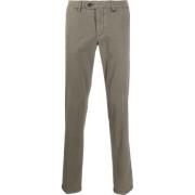 Mørke beige bomuld chinos