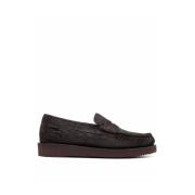 Brune Læder Slip-On Loafers