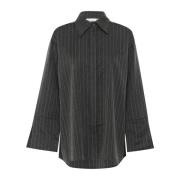 Pinstripe Skjortebluse Langærmet