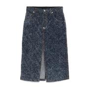 Boucle Denim Nederdel