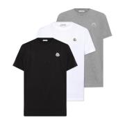 Tre-pakke T-shirts med logo