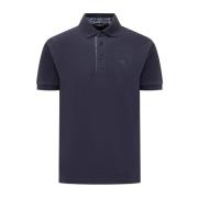 Blå Polo Shirt Pegaso Motif