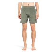 Nylon Metal Elastisk Talje Shorts