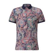 Paisley Mønster Polo Skjorte