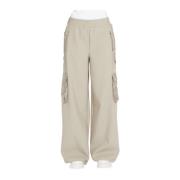 Cargo bukser i beige