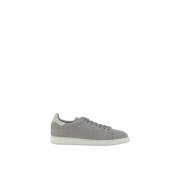 Suede Lace-Up Sneakers med Logo Detaljer