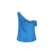 Draped Top i Phthalo Blue